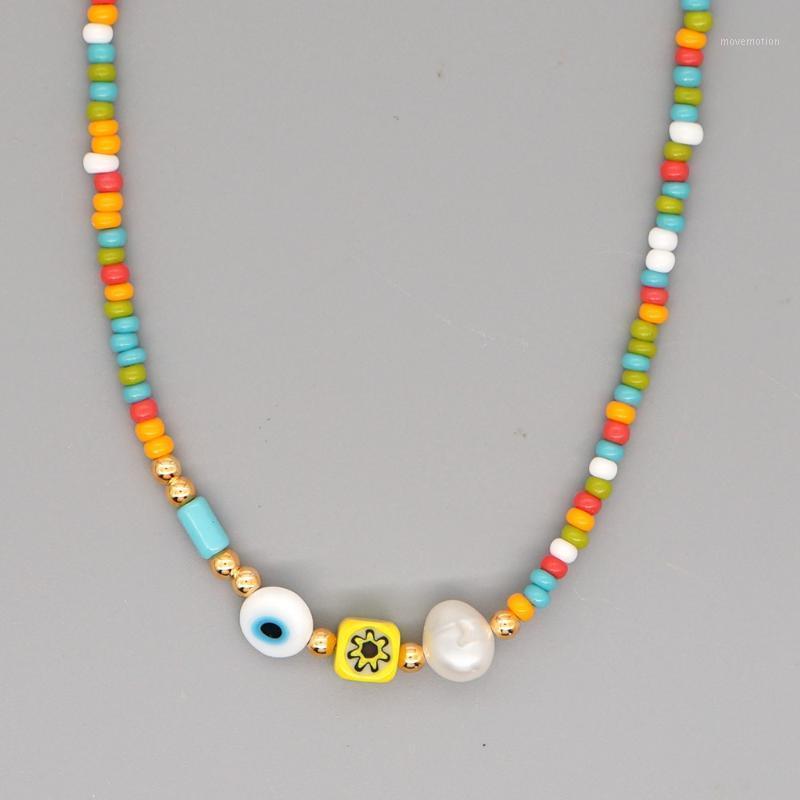 Go2Boho Evil Eye Necklace On Neck Boho Rainbow Seed Beads Pearl Necklaces For Women Jewelry 2020 Fashion Accesorios Mujer Choker1
Go2Boho Evil Eye Necklace On Neck Boho Rainbow Seed Beads Pearl Necklaces For Women Jewelry 2020 Fashion Accesorios Mujer Choker1