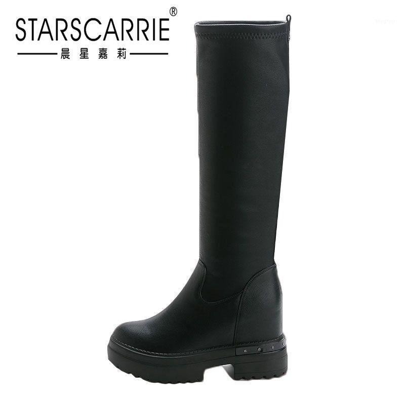 Autumn and winter Plush knee boots women's thick bottom rivet high boots women's casual wear leather high top shoes1, Black
Autumn and winter Plush knee boots women's thick bottom rivet high boots women's casual wear leather high top shoes1, Black