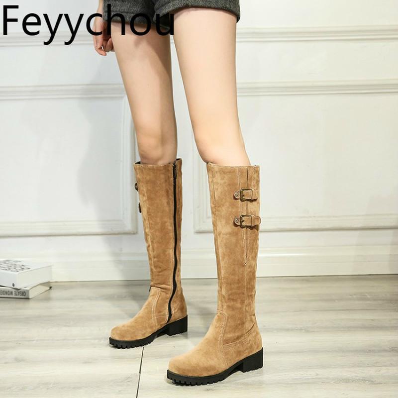 Women Boots Autumn Winter Med Heel Warm Flock Knee High Motorcycle Shoes Round Toe 2020 Sexy Fashion Casual Black Yellow Beige1
Women Boots Autumn Winter Med Heel Warm Flock Knee High Motorcycle Shoes Round Toe 2020 Sexy Fashion Casual Black Yellow Beige1
