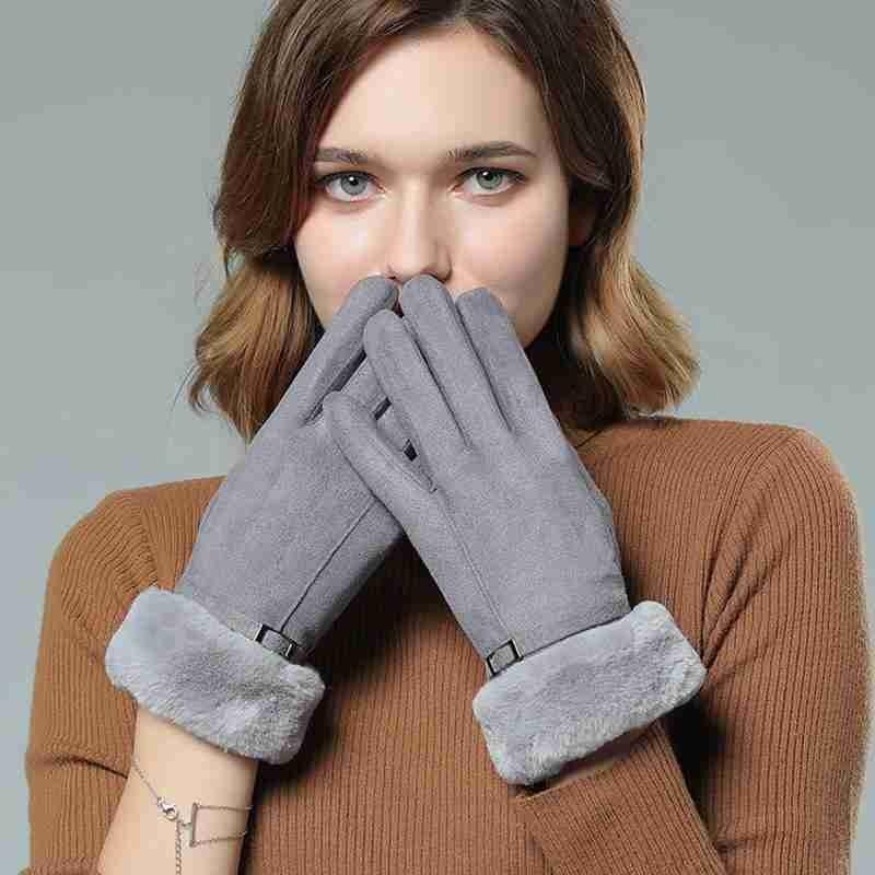 Double Layer Plus Fleece Gloves Warm Winter Gloves Ladies Full Finger PU Leather Mitten Women Warm
Double Layer Plus Fleece Gloves Warm Winter Gloves Ladies Full Finger PU Leather Mitten Women Warm