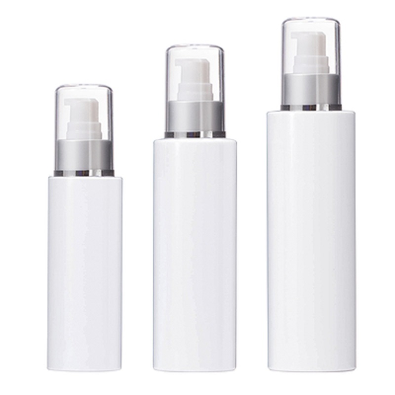 Packaging White Plastic Bottle Flat Shoulder PET Silver Collar With Cover Lotion Press Pump Empty Portable Cosmetic Refillable Container 100ml 150ml 200ml
Packaging White Plastic Bottle Flat Shoulder PET Silver Collar With Cover Lotion Press Pump Empty Portable Cosmetic Refillable Container 100ml 150ml 200ml