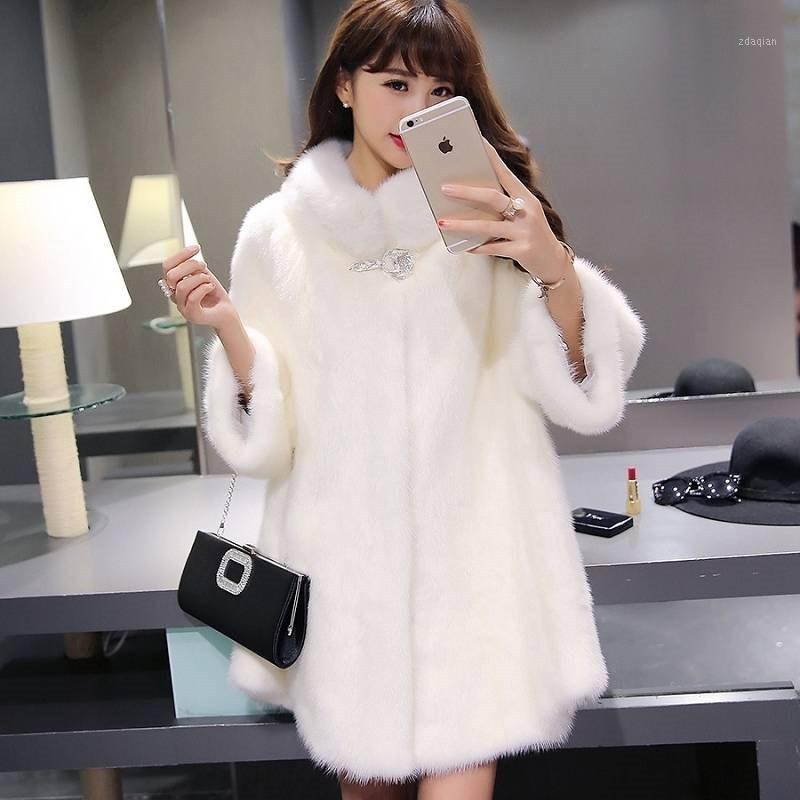 Winter Thick Warm Mink Coat Female Whole Mink 2020 New Imitation Fur Offce Lady Wear Medium Long Fur Jacket Loose Black 3xl 4xl1, White
Winter Thick Warm Mink Coat Female Whole Mink 2020 New Imitation Fur Offce Lady Wear Medium Long Fur Jacket Loose Black 3xl 4xl1, White