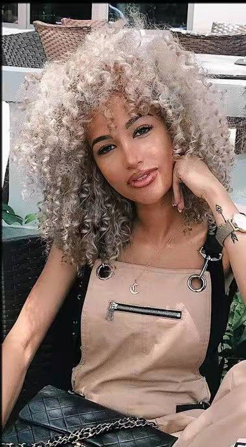 Custom gray human hair drawstring puff updo ponytail hairpiece with combs clip in real pony tail hair extension ombre highlight women hot 140g