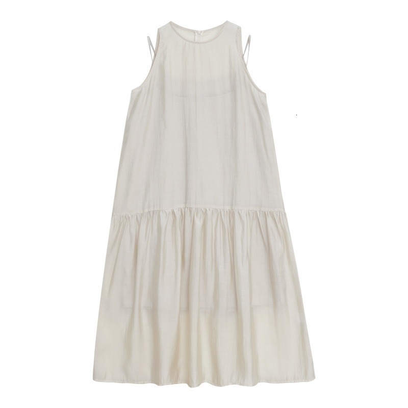 2021 New Summer solid color simple thin retro versatile round collar without sleeves suit two straight pieces dress 69LO, Apricot
2021 New Summer solid color simple thin retro versatile round collar without sleeves suit two straight pieces dress 69LO, Apricot