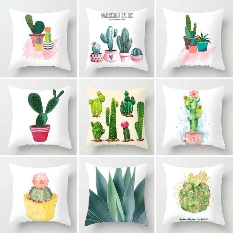 Tropical Cactus Succulent Plants Pattern Cushion Cover Polyester Throw Pillow Car Home Decoration Decorative Pillowcase 45*451
Tropical Cactus Succulent Plants Pattern Cushion Cover Polyester Throw Pillow Car Home Decoration Decorative Pillowcase 45*451