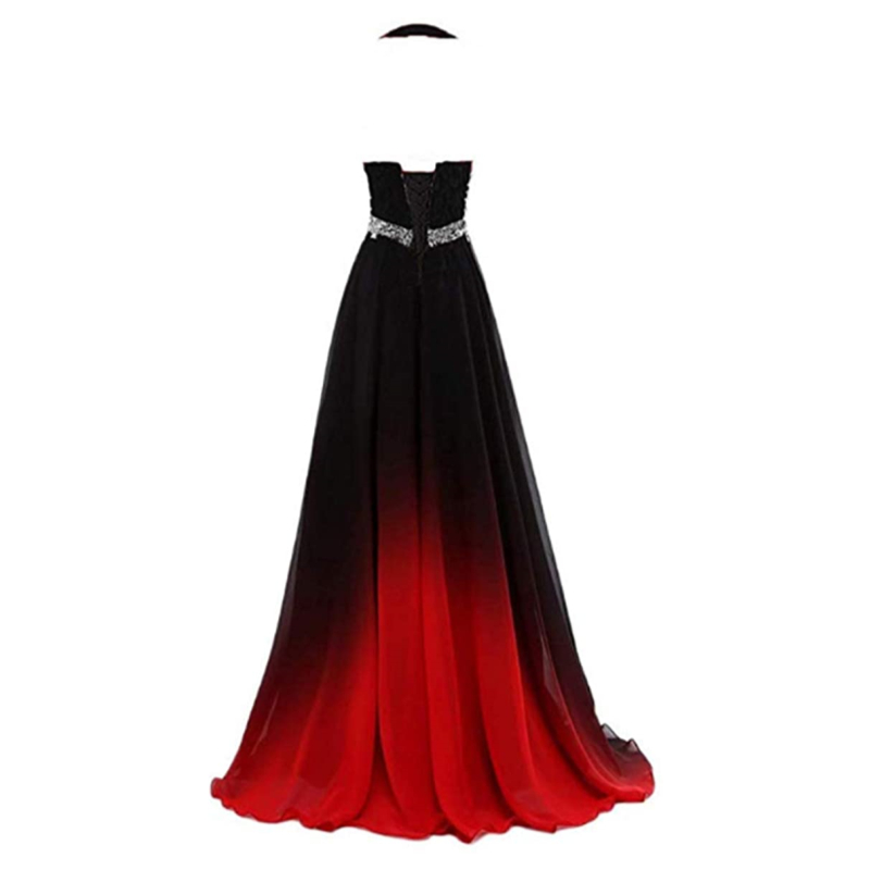 2021 Sexy Halter Gradient Prom Dresses With Long Chiffon Plus Size Ombre Evening Gowns Formal Party Gown QC1529