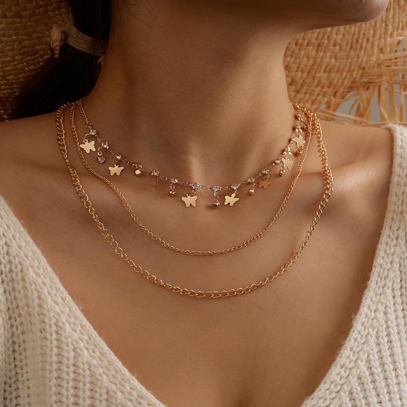 BONLAVIE Accessories New Multi-Layer Fashion Necklace Creative Micro Pave Small Butterfly Pendant Necklace
BONLAVIE Accessories New Multi-Layer Fashion Necklace Creative Micro Pave Small Butterfly Pendant Necklace