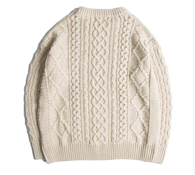 Fall Men's Pullover Sweater Casual Soft and Comfortable Pullover Sweater Thick Warm High Quality Dark Blue Men's Sweater 201203