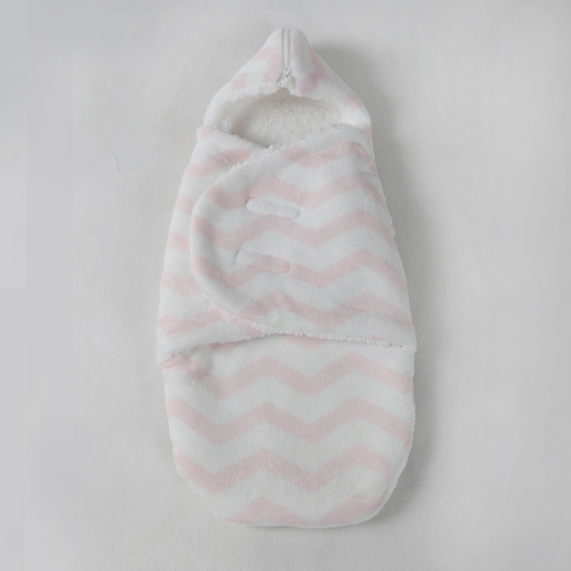 0- whiter Baby blanket wrap double layer fleece baby swaddle bebe envelope sleeping bag for newborns baby bedding blanket LJ201014