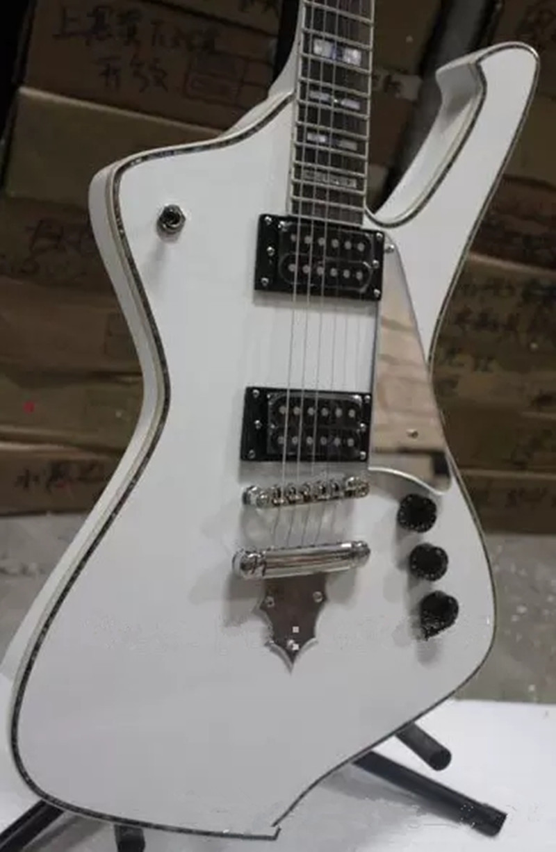 High quality Electric guitar,Iceman Paul Stanley,Rosewood Fingerboard ,Real Abalone Body Binding, Flame Shaped Tailpiece,freeshipping
High quality Electric guitar,Iceman Paul Stanley,Rosewood Fingerboard ,Real Abalone Body Binding, Flame Shaped Tailpiece,freeshipping