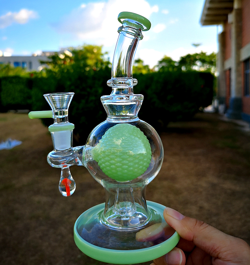 Hot Sale Green Purple Glass Bong 7 Inch 14mm Joint Water Pipes Ball Percolator Oil Dab Rigs Ball Perc Bongs Inverted Showhead Percolator
Hot Sale Green Purple Glass Bong 7 Inch 14mm Joint Water Pipes Ball Percolator Oil Dab Rigs Ball Perc Bongs Inverted Showhead Percolator