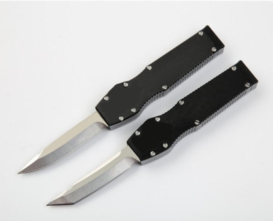 Glory V mini black Drop D2 tanto single action fixed blade folding autotf Pocket Survival Knife Xmas gift tool