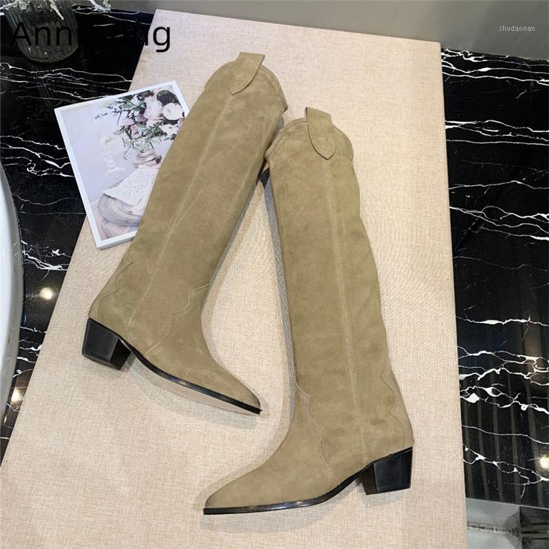 Size 39 Patchwork Sewing Knee High Boots Women Thick Heel Point Toe Slip-on Runway Botas Suede Winter Booties1, Green
Size 39 Patchwork Sewing Knee High Boots Women Thick Heel Point Toe Slip-on Runway Botas Suede Winter Booties1, Green