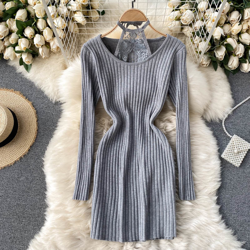 2021 New Female Singapore Knitted Pencils Dressed thin elastic jumper chic Winter lace sweater dress 3WUJ, Gray.
2021 New Female Singapore Knitted Pencils Dressed thin elastic jumper chic Winter lace sweater dress 3WUJ, Gray.