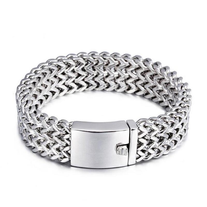 18mm/30mm Heavy Stainless Steel Bike Link Chain Bracelets For Men Hiphop High Polished Curb Mesh Bracelets Party Jewelry 2020
18mm/30mm Heavy Stainless Steel Bike Link Chain Bracelets For Men Hiphop High Polished Curb Mesh Bracelets Party Jewelry 2020