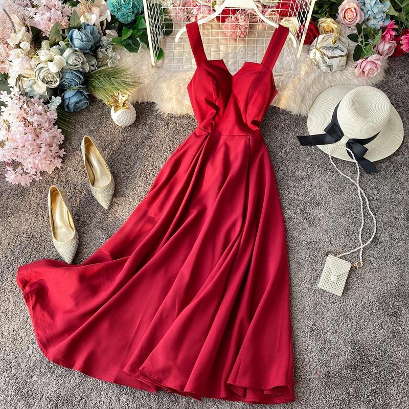 Dress Women V Neck Long Party Dresses Sexy Tank Backless Spaghetti Strap Maxi Female Holiday Vestidos Summer 2021 Robe, White1
Dress Women V Neck Long Party Dresses Sexy Tank Backless Spaghetti Strap Maxi Female Holiday Vestidos Summer 2021 Robe, White1
