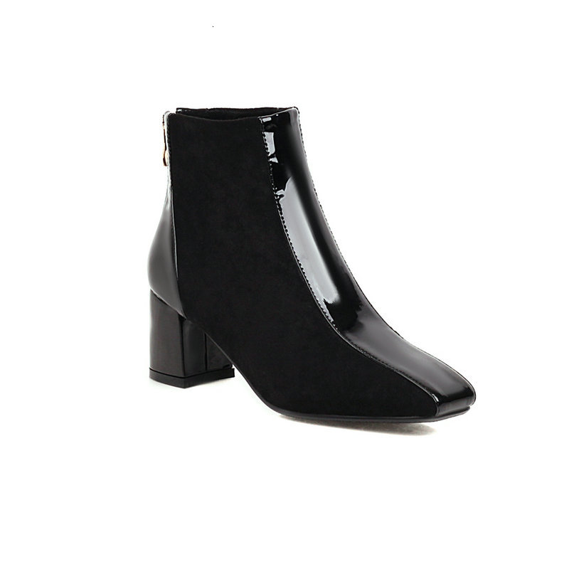 2021 New Patchwork Women Ankle Square Toe Thick High Heels Shoes Woman Zippers Party Office Lady Boots Size 41 42 43 1c2q, Beige
2021 New Patchwork Women Ankle Square Toe Thick High Heels Shoes Woman Zippers Party Office Lady Boots Size 41 42 43 1c2q, Beige