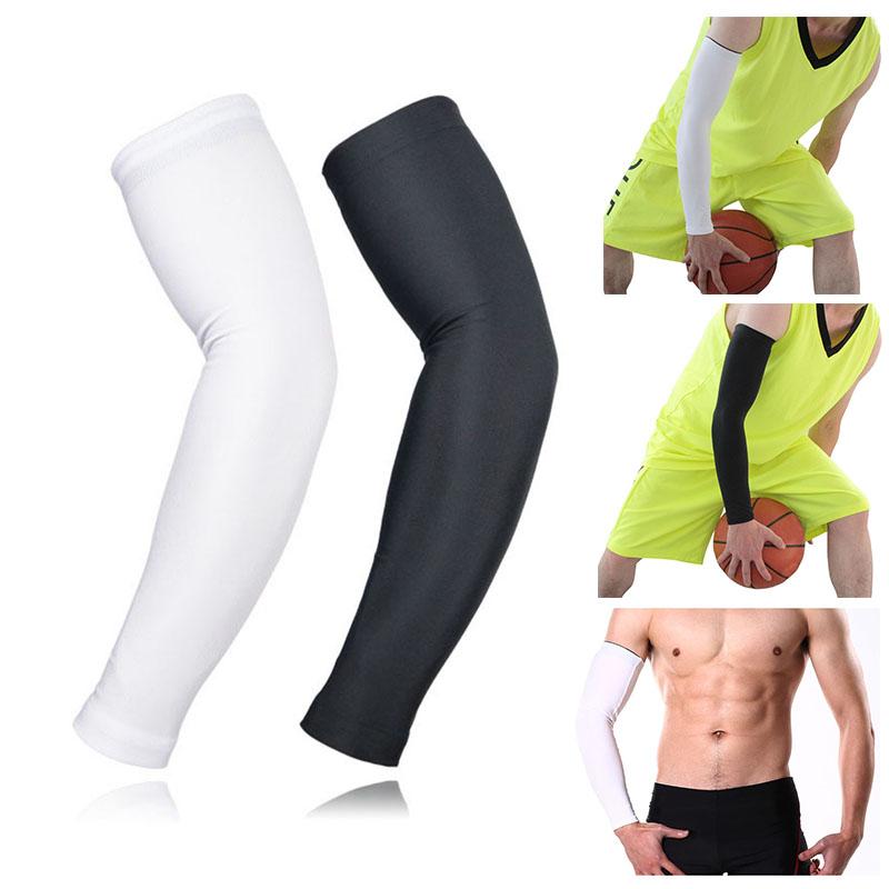 Elastic Basketball Brace Support Lengthen Arm Sleeves Guard Cover Sports Safety UV Sun Protection Elbow Pads Arm Warmers, White
Elastic Basketball Brace Support Lengthen Arm Sleeves Guard Cover Sports Safety UV Sun Protection Elbow Pads Arm Warmers, White