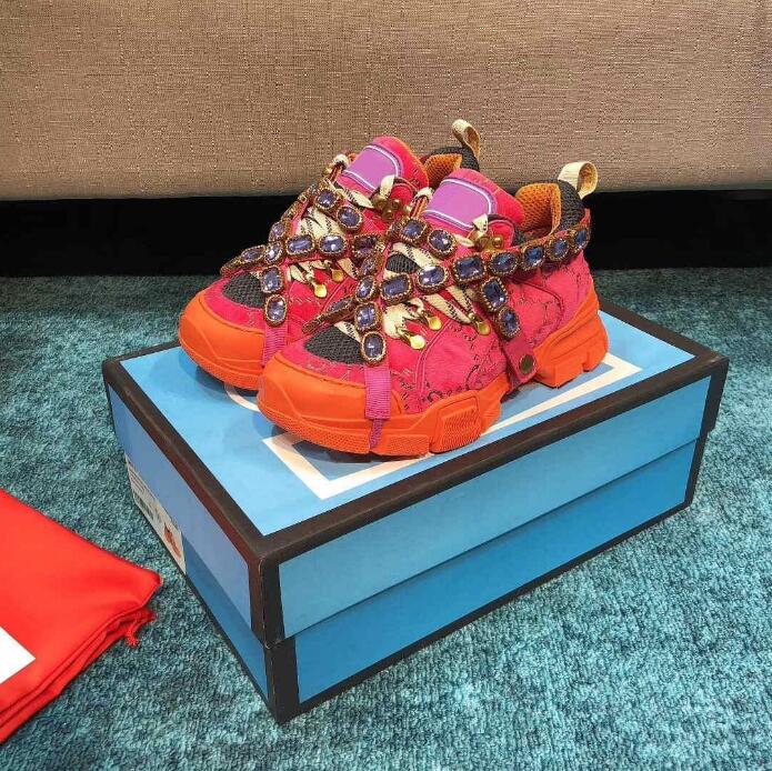 2021 fashion desiner s diamond women's men's casual shoes Designer Spikes sneakers mesh patchwork matte leather shoelace box size 35-46, Color7
2021 fashion desiner s diamond women's men's casual shoes Designer Spikes sneakers mesh patchwork matte leather shoelace box size 35-46, Color7