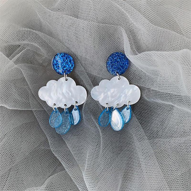 Stud DoreenBeads Creative Weather Collection Earrings For Women Jewelry White Blue Drizzle Cloud Party Club
Stud DoreenBeads Creative Weather Collection Earrings For Women Jewelry White Blue Drizzle Cloud Party Club
