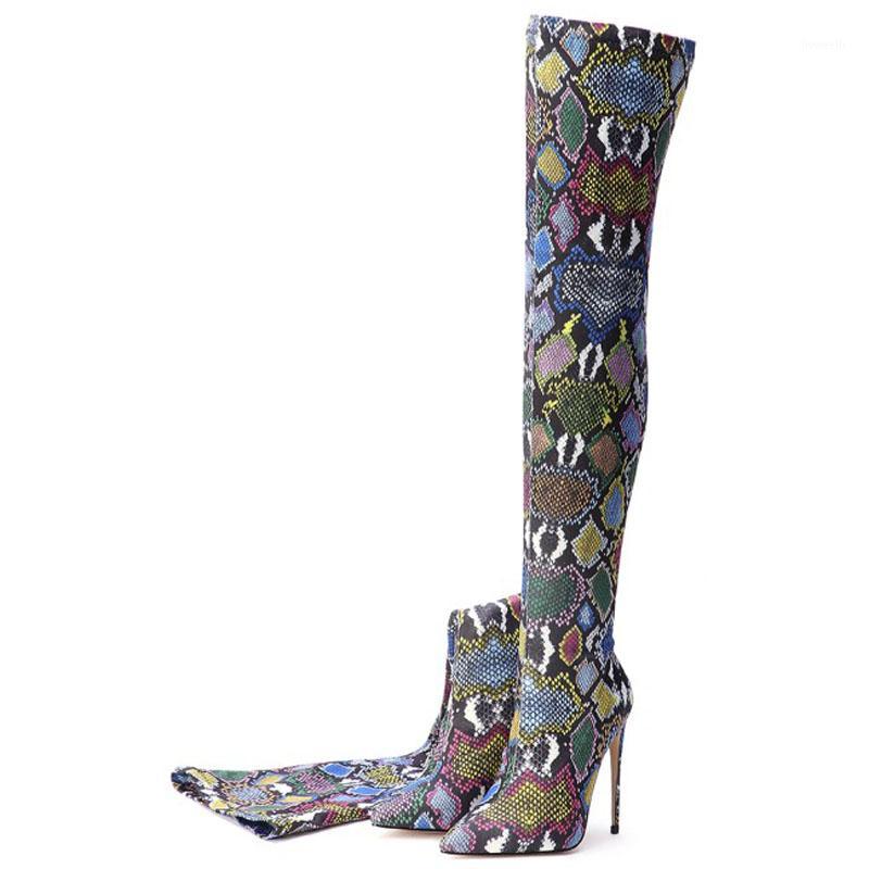 New Fashion Multicolor Snake Women Over The Knee Boots High Heels Sexy Women Thigh High Shoes #Y0312651F1, Multi
New Fashion Multicolor Snake Women Over The Knee Boots High Heels Sexy Women Thigh High Shoes #Y0312651F1, Multi