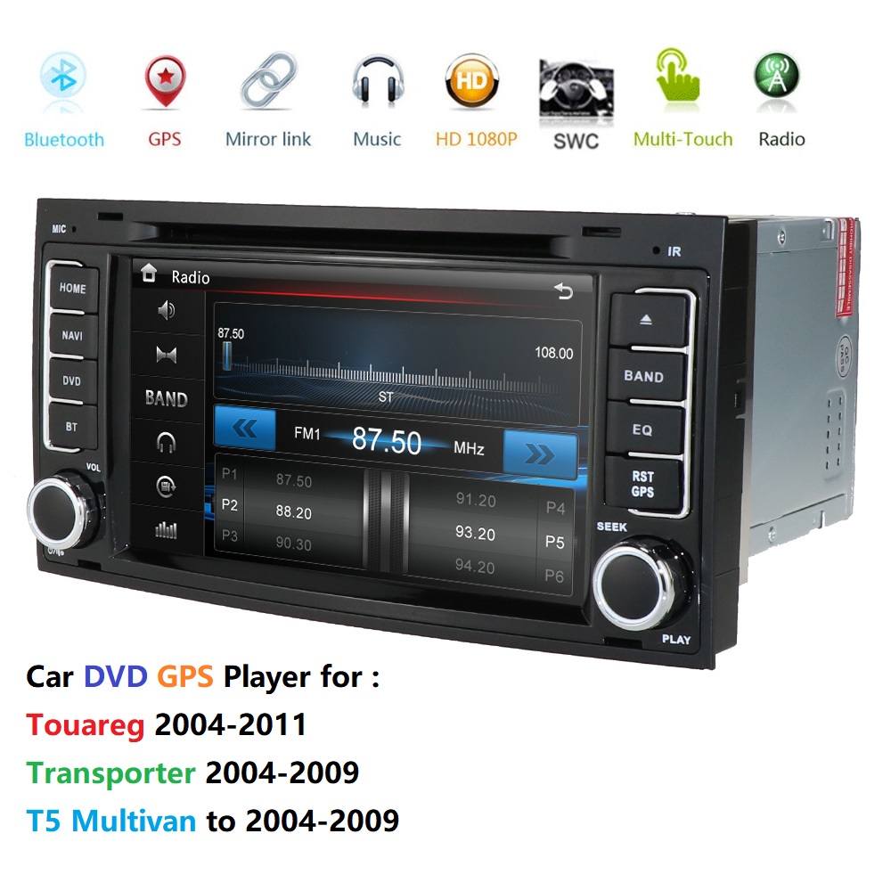 2 din Car Multimedia Player For VW Volkswagen Touareg T4 Transporter T5 GPS Navigation AutoRadio 2004 2005 2006 20082011
2 din Car Multimedia Player For VW Volkswagen Touareg T4 Transporter T5 GPS Navigation AutoRadio 2004 2005 2006 20082011