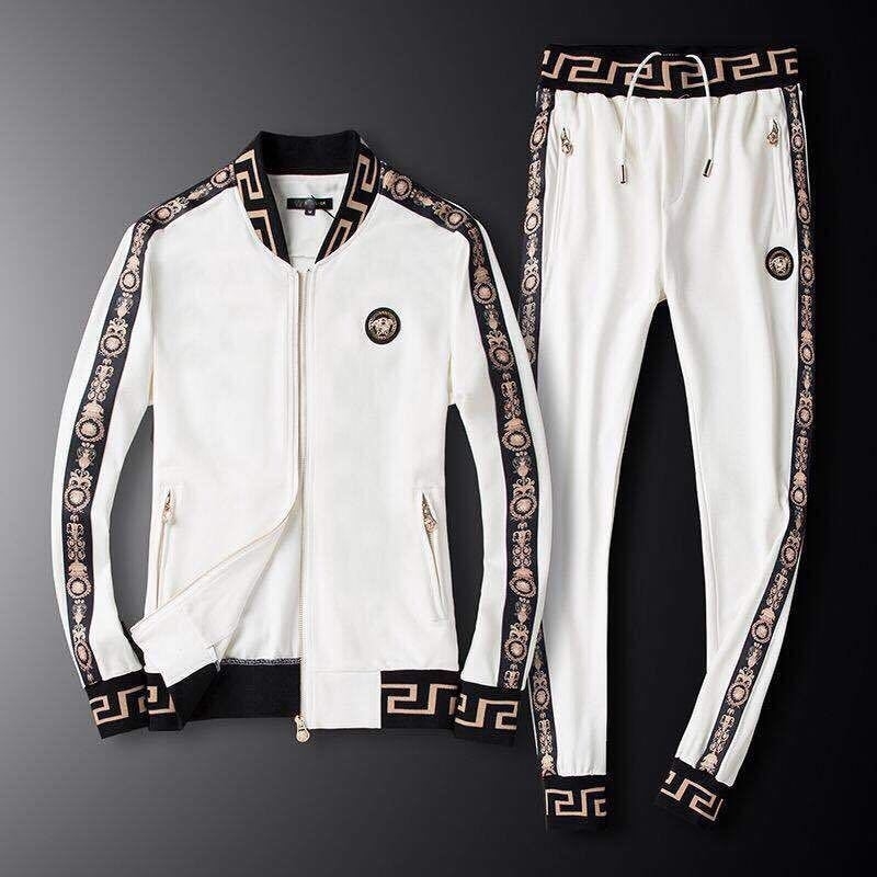 new slim up stand collar handsome clothing trend men's casual sports suit two sets 201204, Gray
new slim up stand collar handsome clothing trend men's casual sports suit two sets 201204, Gray
