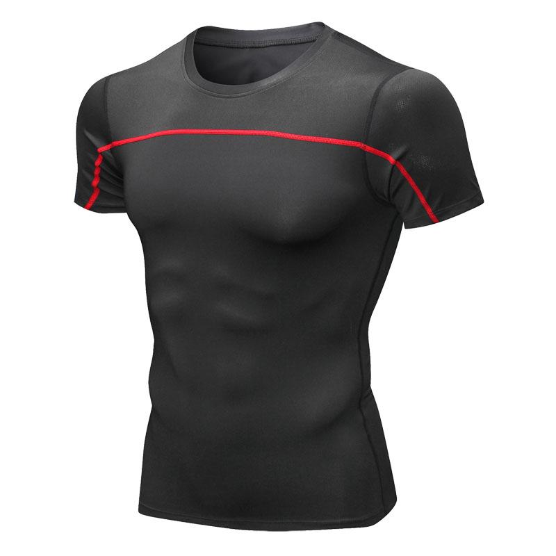 Men' Sports Compression T-shirt Running Gym Workout T Shirt Short Sleeve Men Quick-dry Tight Tshirt Man Sport Fitness T-shirt, Red line
Men' Sports Compression T-shirt Running Gym Workout T Shirt Short Sleeve Men Quick-dry Tight Tshirt Man Sport Fitness T-shirt, Red line