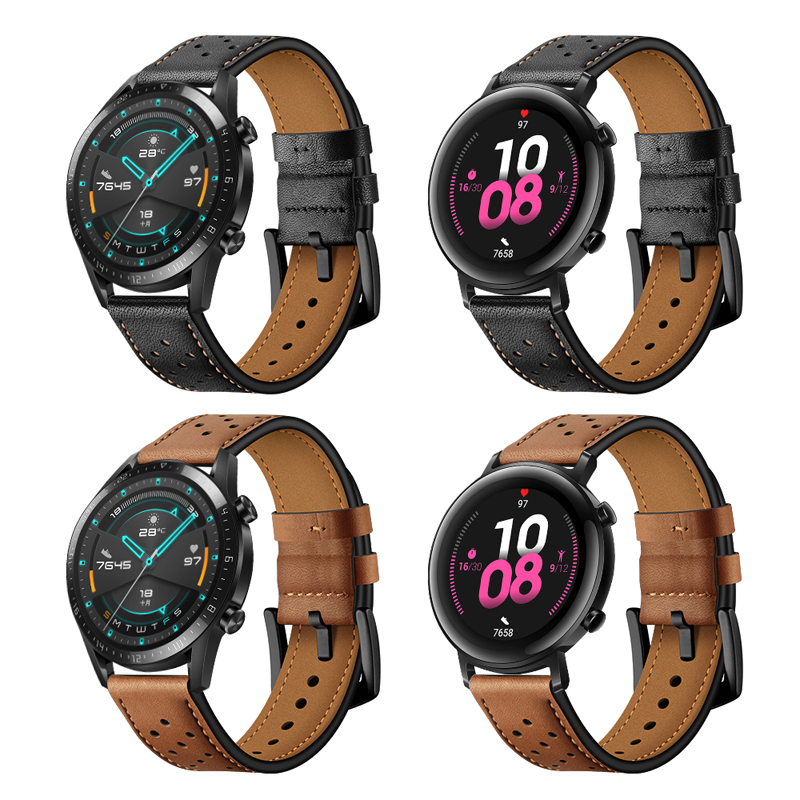 42mm/46mm Hole Design Huawei Genuine Leather Strap GT 2 Smart Watch Band Replacements Accessories Wristbands
42mm/46mm Hole Design Huawei Genuine Leather Strap GT 2 Smart Watch Band Replacements Accessories Wristbands