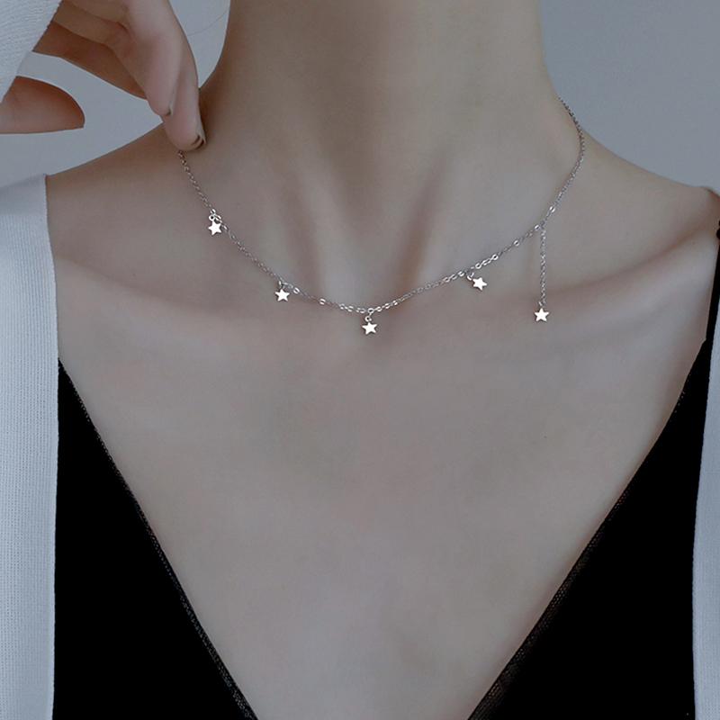 Chokers SUQI Non-Fading No Rust Delicate Stainless Steel Pendants Star Gold Women Choker Necklaces Femme Chain Jewelry Kpop Collare Gift
Chokers SUQI Non-Fading No Rust Delicate Stainless Steel Pendants Star Gold Women Choker Necklaces Femme Chain Jewelry Kpop Collare Gift