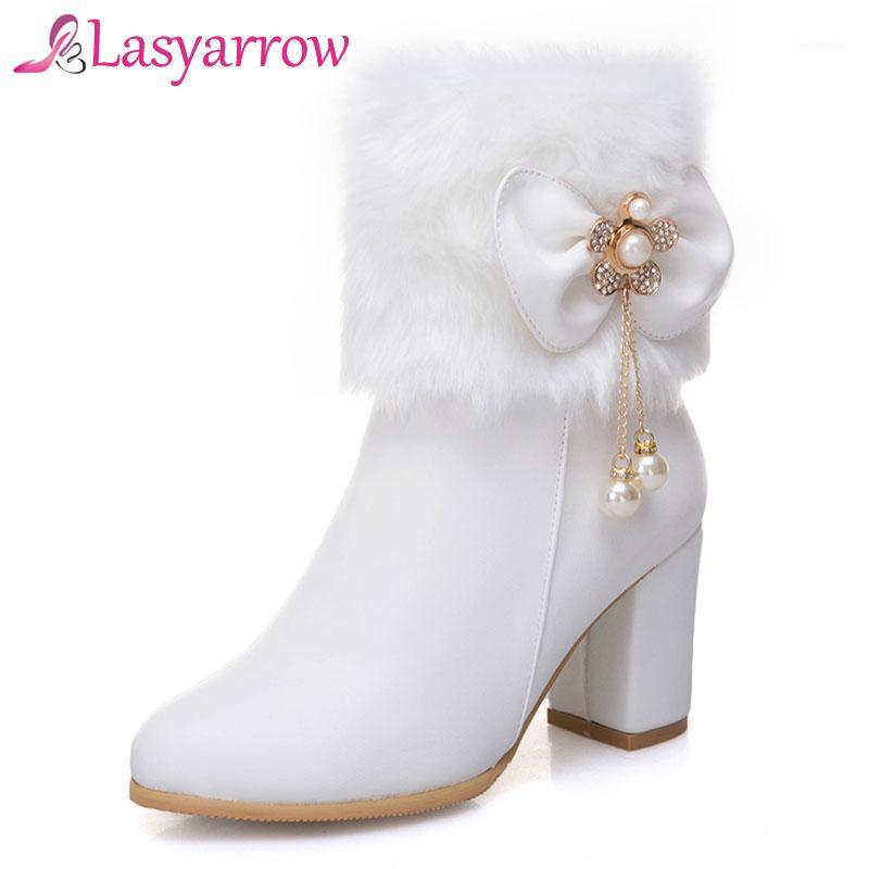 Lasyarrow Large Size 33-52 Women's Shoes Autumn Winter Warm Mid Calf Boots High heels Round Toe Winter Wedding Shoes White Black1, Black
Lasyarrow Large Size 33-52 Women's Shoes Autumn Winter Warm Mid Calf Boots High heels Round Toe Winter Wedding Shoes White Black1, Black