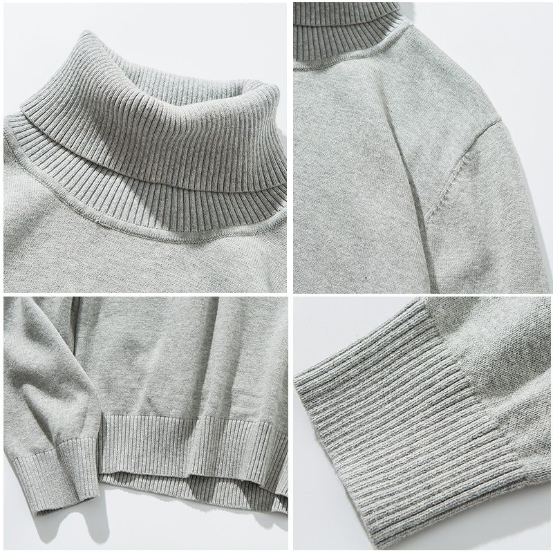 Varsanol Winter Sweater Men Cotton Turtleneck Sweater Top Clothing Black Blue Knitwear Pullovers Sweater for Men Winter Oversize 201118