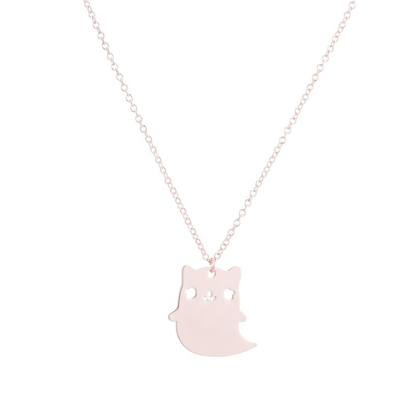 Cartoon Cute Cat Ghost Pendant Necklace Simplicity Animal Ghost Cat Pendant Necklace for Women Girls Children's Birthday Gifts
Cartoon Cute Cat Ghost Pendant Necklace Simplicity Animal Ghost Cat Pendant Necklace for Women Girls Children's Birthday Gifts