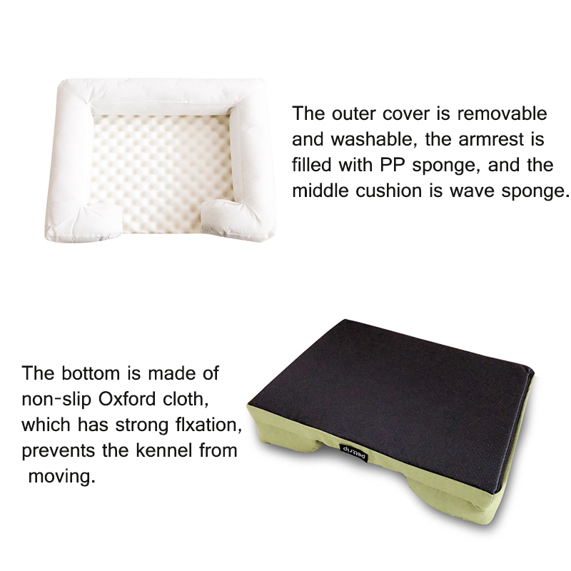 Elegant Cat Kennel Cushion Mat Removable Big Dog Bed Lounge Sofa Pet Beds For Small Medium Dogs 210224