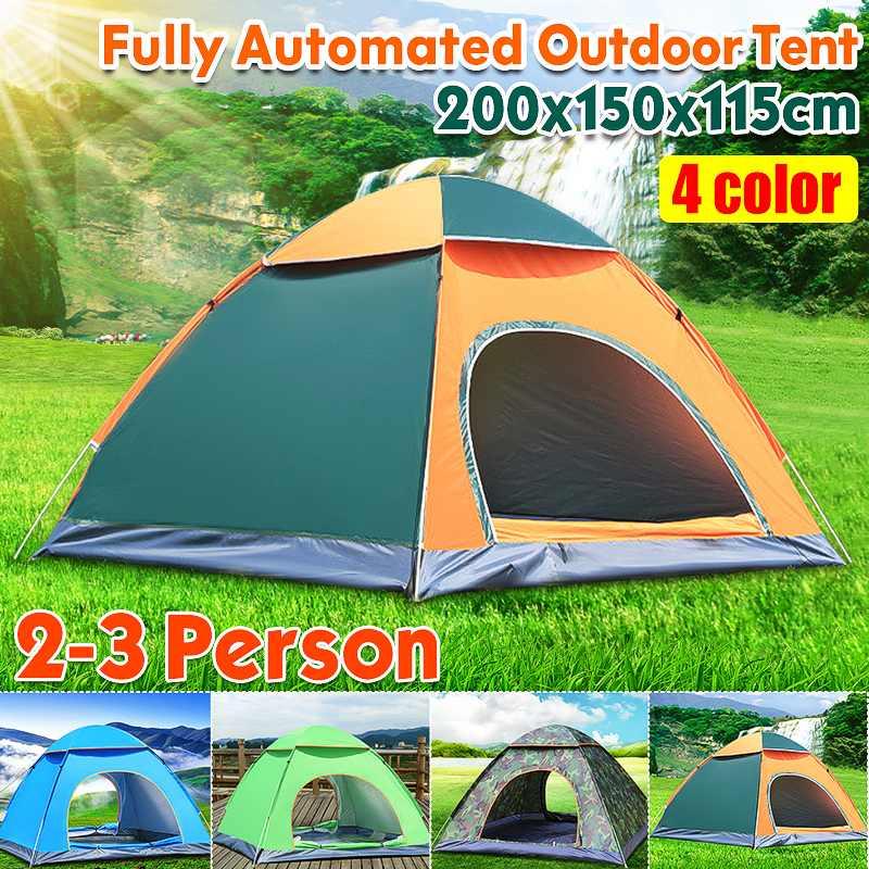 Portable Camping Folding Automatic Double-door Tent Outdoor Beach Traveling Hiking Sunshade Waterproof Shelter For 2-3 People
Portable Camping Folding Automatic Double-door Tent Outdoor Beach Traveling Hiking Sunshade Waterproof Shelter For 2-3 People
