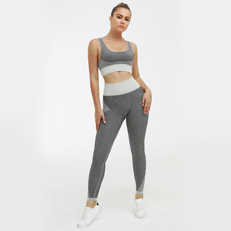 Two Pieces Set Push Up Fitness Sleeveless Women Knitted Seamless Yoga Set Top Shirts High Waist Running Leggings Workout Pants1, Dark grey
Two Pieces Set Push Up Fitness Sleeveless Women Knitted Seamless Yoga Set Top Shirts High Waist Running Leggings Workout Pants1, Dark grey