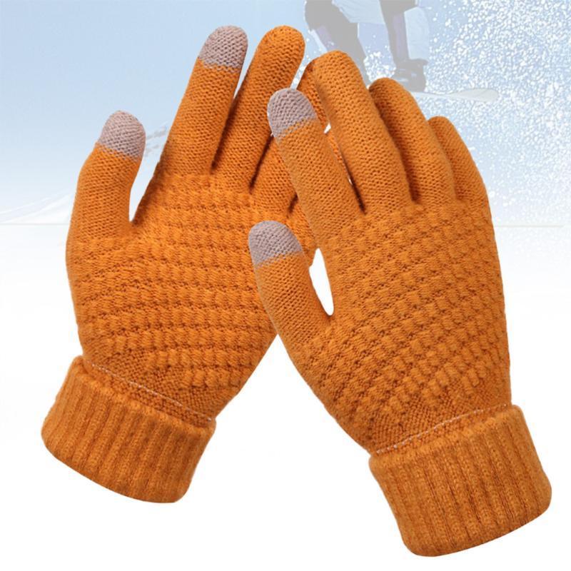 2 Pair of Unisex Knitted Gloves Warm Fashion Hands Protective Cover Finger Gloves Touch Screen for Outdoor1, Khaki
2 Pair of Unisex Knitted Gloves Warm Fashion Hands Protective Cover Finger Gloves Touch Screen for Outdoor1, Khaki