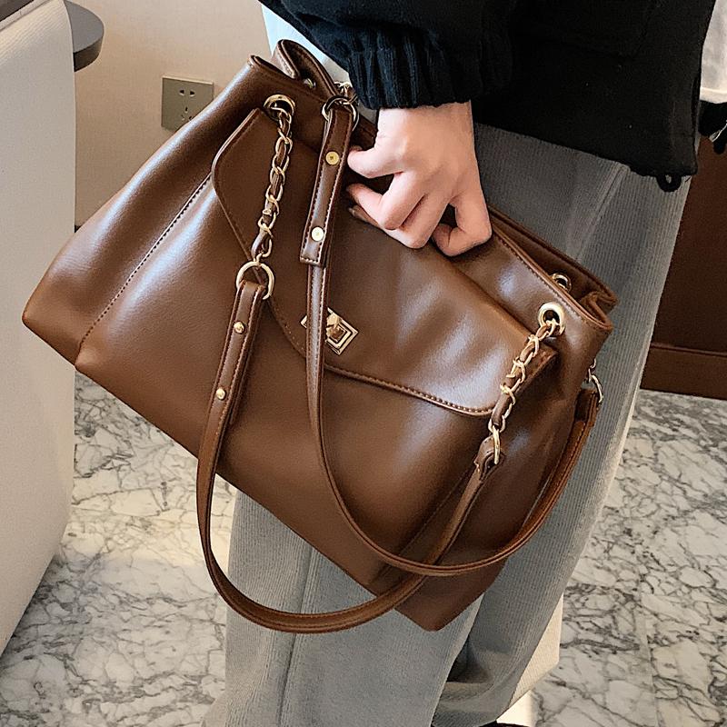 Fashion Pocket PU Leather Bags Large Shoulder Bag Women Ladies Handbag Office Handbag, Coffee
Fashion Pocket PU Leather Bags Large Shoulder Bag Women Ladies Handbag Office Handbag, Coffee