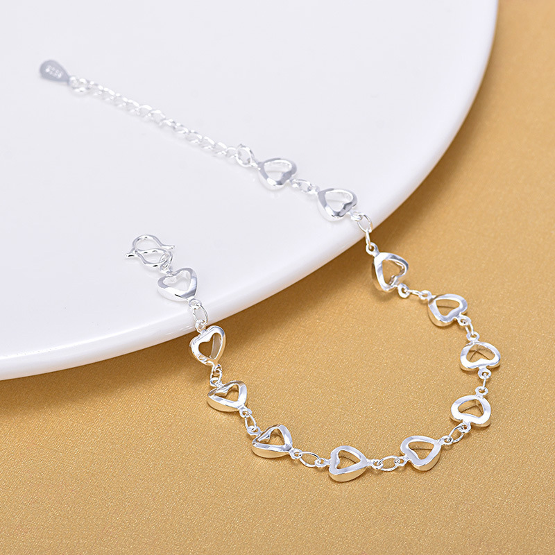 Women 925 Sterling Sliver Bracelets Handwear Fashion Charm Love-Heart Pendant Anklets Bracelet Two Type Jewelry Valentine's Day Gift 154 J2, Golden;silver
Women 925 Sterling Sliver Bracelets Handwear Fashion Charm Love-Heart Pendant Anklets Bracelet Two Type Jewelry Valentine's Day Gift 154 J2, Golden;silver