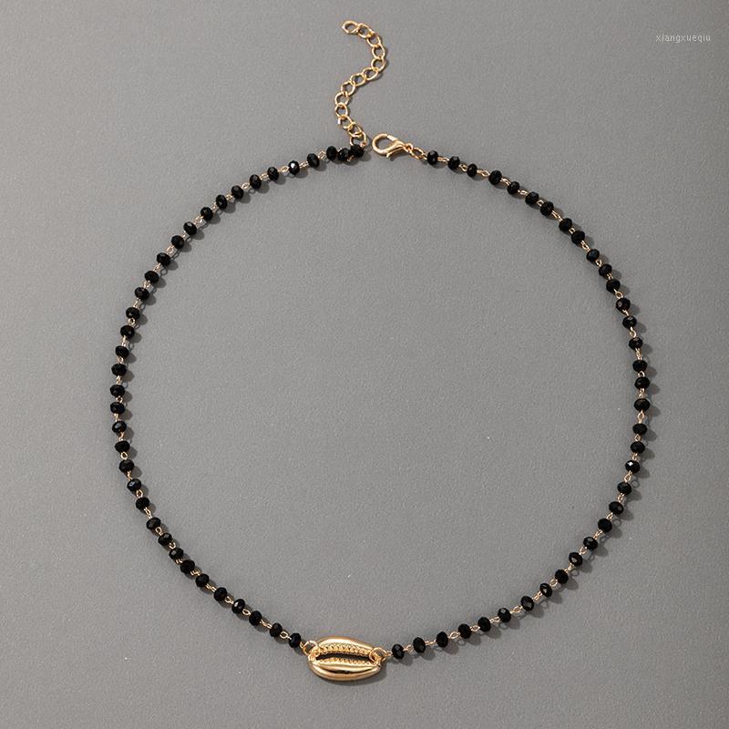 HuangTang Bohemian Gold Color Shell Pendnt Necklace For Women Trendy Black Beads Chokers Beach Charming Jewelry A13102, Golden;silver
HuangTang Bohemian Gold Color Shell Pendnt Necklace For Women Trendy Black Beads Chokers Beach Charming Jewelry A13102, Golden;silver