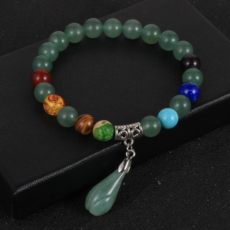 Women Natural Stone 7 Chakras Green Tanglin Bracelet 8mm Aventurine Stone Beads Magnolia Charm Bangle Yoga Healing Reiki Jewelry
Women Natural Stone 7 Chakras Green Tanglin Bracelet 8mm Aventurine Stone Beads Magnolia Charm Bangle Yoga Healing Reiki Jewelry