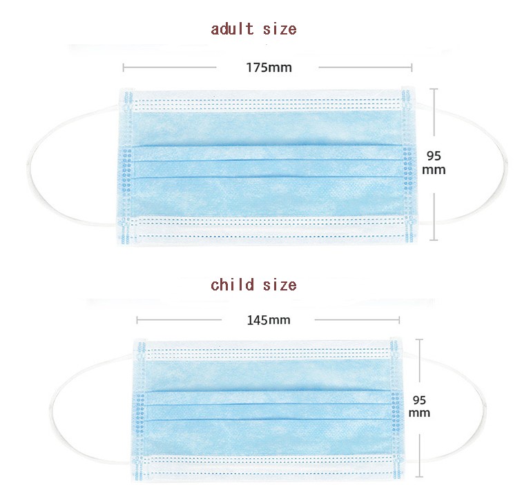 100pc Black Designer Mask White Pink Blue Face Mouth Protective breathing Non Woven Masks For Adult Children Baby