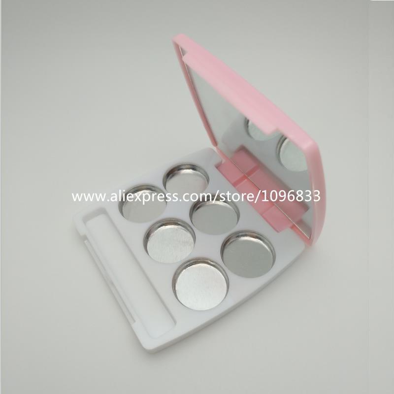 30pcs/Lot, 6 Grids Pink Eyeshadow Case Empty Pressed Lipstick Pallet Case with Mirror Cosmetic Container Square Compact
30pcs/Lot, 6 Grids Pink Eyeshadow Case Empty Pressed Lipstick Pallet Case with Mirror Cosmetic Container Square Compact