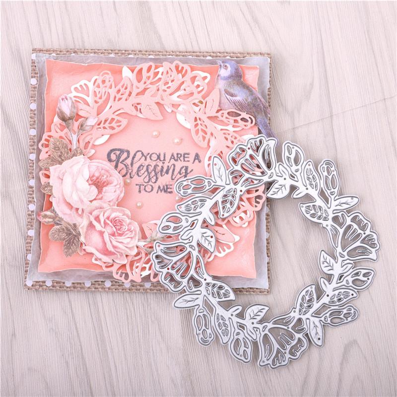 

Eastshape Flower Frame Metal Cutting Dies Wreath Stencils for DIY Scrapbooking Photo Decorative Embossing Crafts Die Cuts