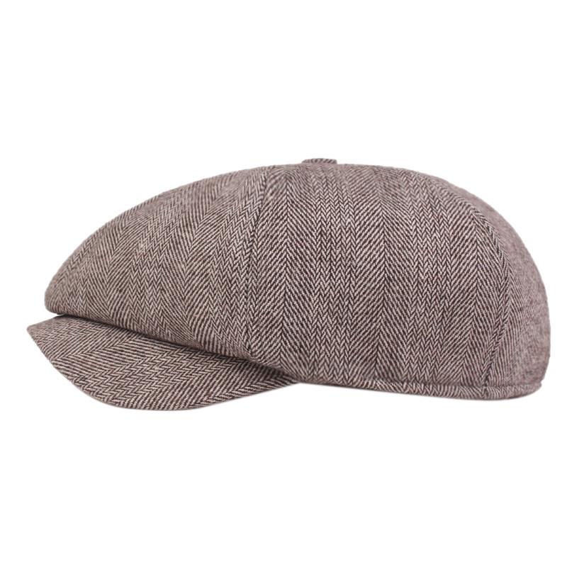 Men's Newspaper Hat Striped Octagonal Cap Beret Casual Driving Hat Winter Outdoor Warm Light Khaki
Men's Newspaper Hat Striped Octagonal Cap Beret Casual Driving Hat Winter Outdoor Warm Light Khaki