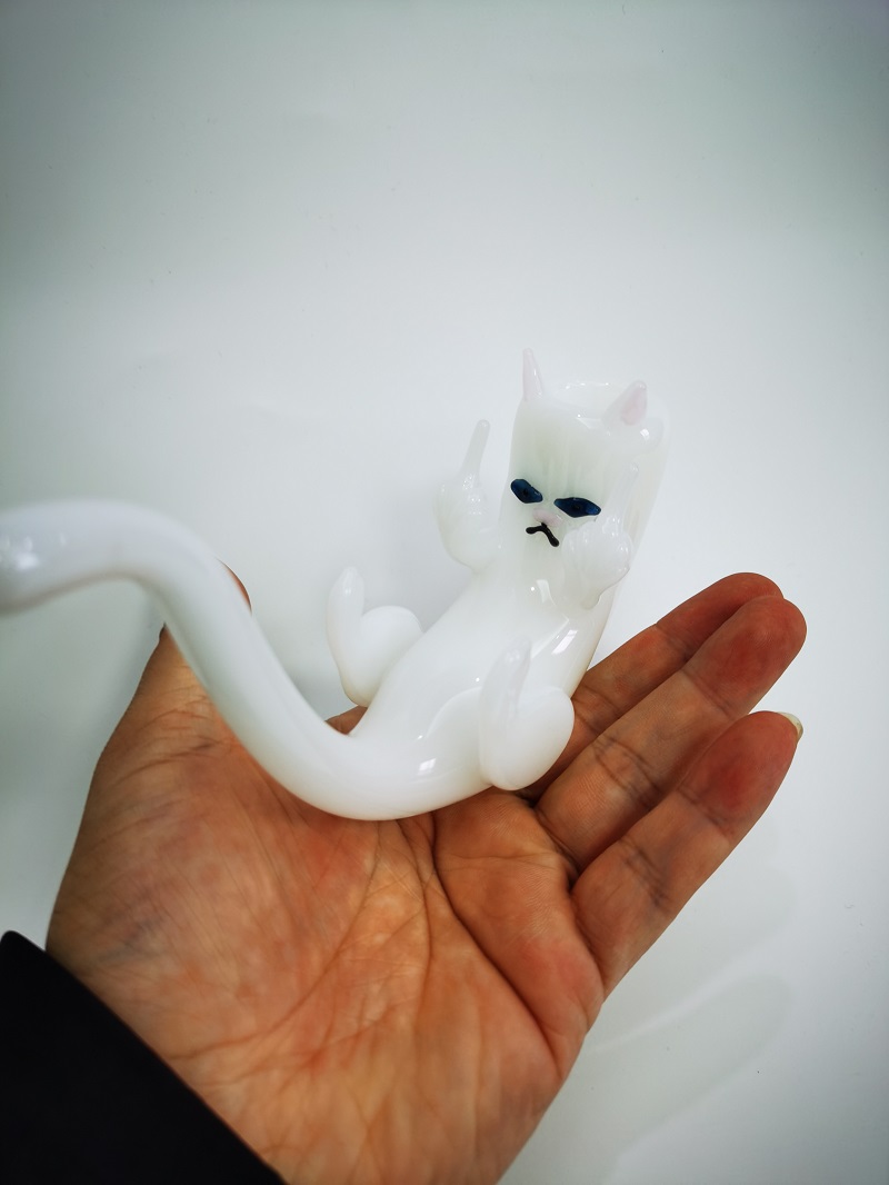 Vintage Angry Cat Glass Bong Water smoking hookah pipe Oil Dab Rigs can put customer logo by DHL UPS CNE
Vintage Angry Cat Glass Bong Water smoking hookah pipe Oil Dab Rigs can put customer logo by DHL UPS CNE