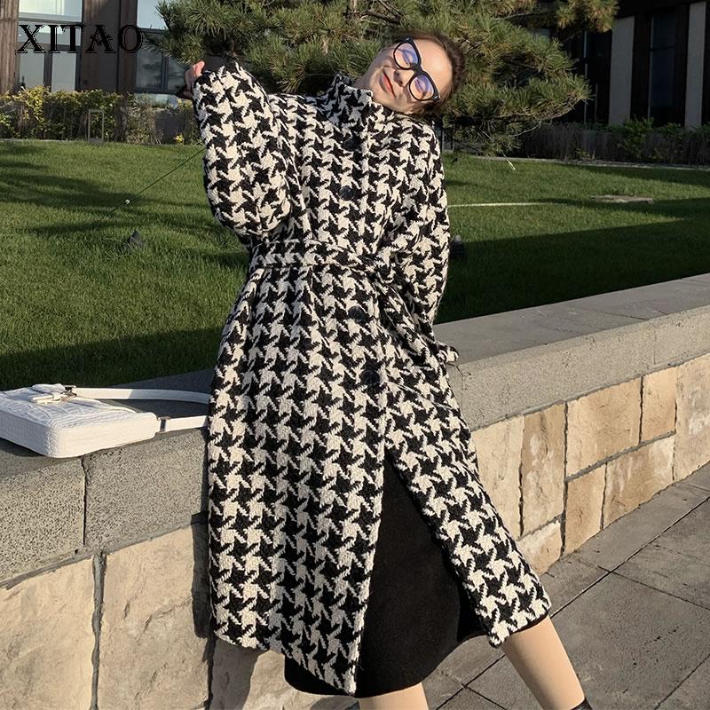 XITAO Tide Plus Size Plaid Bandage Blend Women Clothes 2020 Autumn and Winter Vintage Stand Collar Single Breasted Coat DMY1097, See picture dmy1097
XITAO Tide Plus Size Plaid Bandage Blend Women Clothes 2020 Autumn and Winter Vintage Stand Collar Single Breasted Coat DMY1097, See picture dmy1097