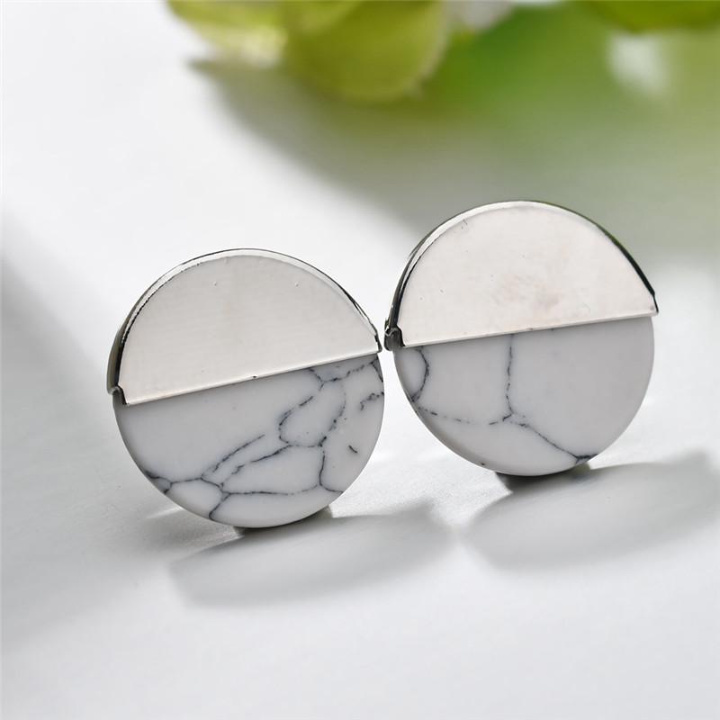 UAM Black/White Faux Stone Stud Earrings For Women Fashion Jewelry Geometric Round Earings pendientes mujer boucle d'oreille
UAM Black/White Faux Stone Stud Earrings For Women Fashion Jewelry Geometric Round Earings pendientes mujer boucle d'oreille