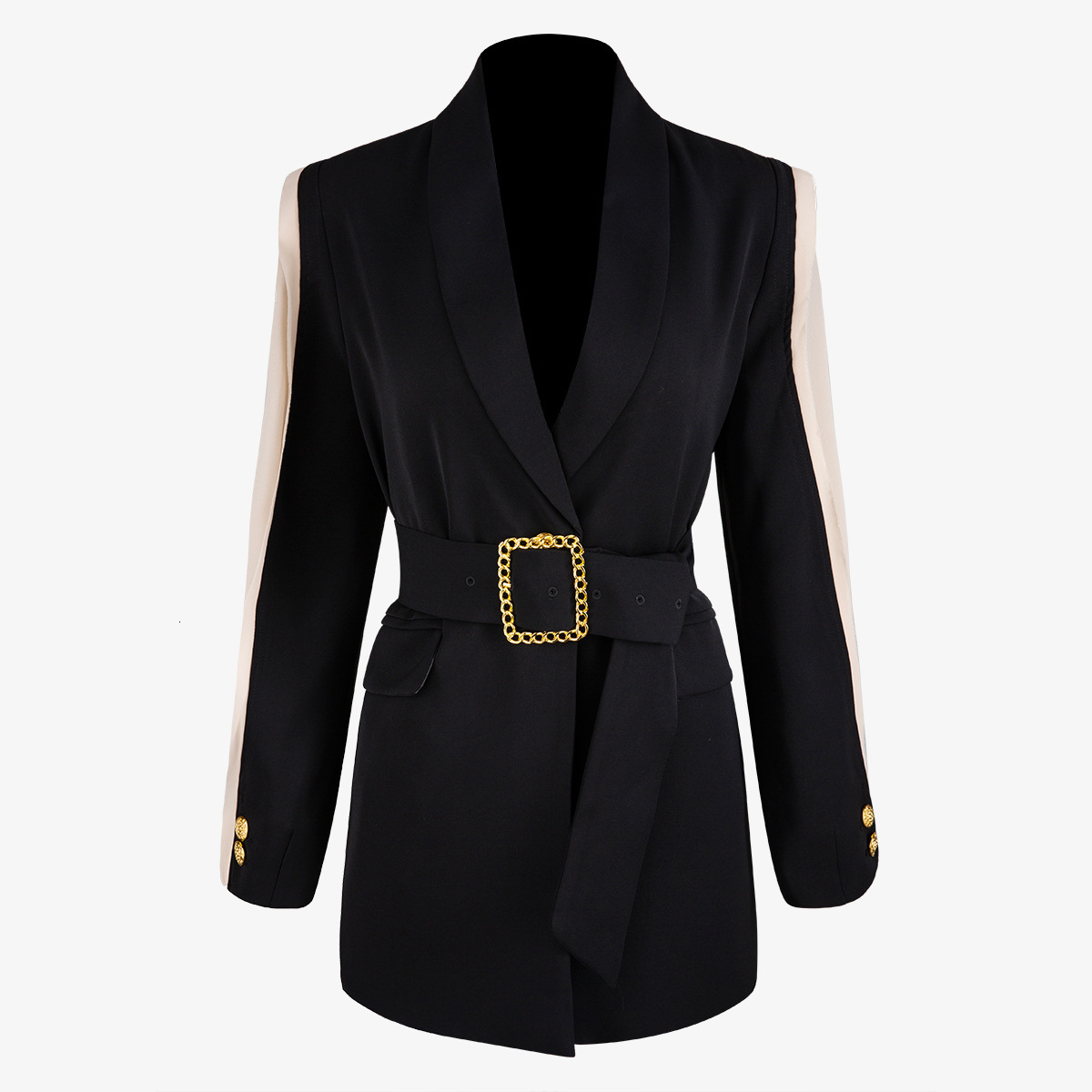 High-end Women's Designer Blazers Long Luxury Belt Mistress of Personality Office Chiffon Late Autumn Outerwear Jacket Jackets Oygw, Black
High-end Women's Designer Blazers Long Luxury Belt Mistress of Personality Office Chiffon Late Autumn Outerwear Jacket Jackets Oygw, Black