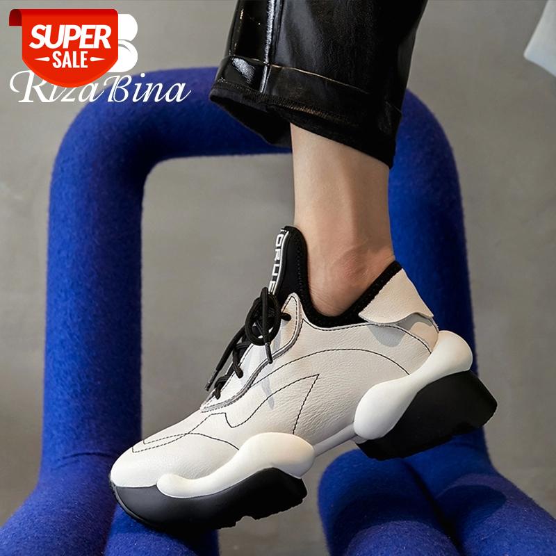 RIZABINA Women Real Leather Sneakers Round Toe Cross Strap Thick Bottom Srping Casual Fashion Ladies Footwear Size 34-42 #ln5d, Black
RIZABINA Women Real Leather Sneakers Round Toe Cross Strap Thick Bottom Srping Casual Fashion Ladies Footwear Size 34-42 #ln5d, Black